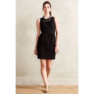 Maeve Anthropology Black quilted Dress